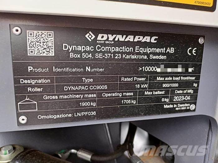 Dynapac CC900S Ρυμουλκούμενοι οδοστρωτήρες με δόνηση