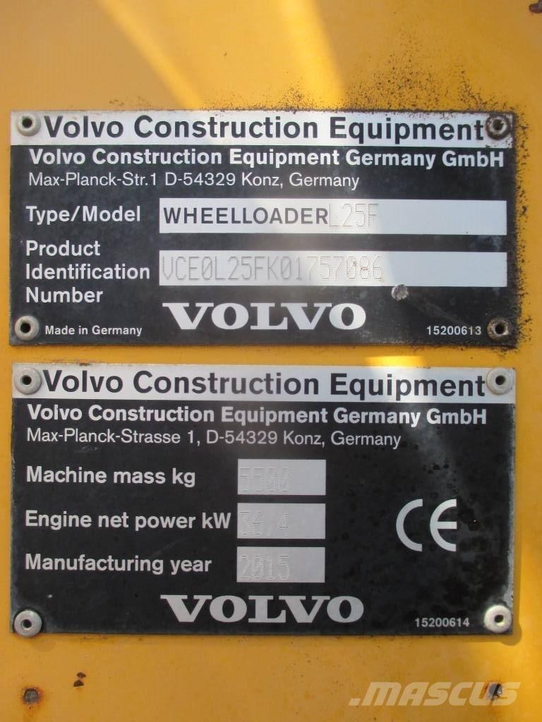 Volvo L 25 F Φορτωτές με λάστιχα (Τροχοφόροι)