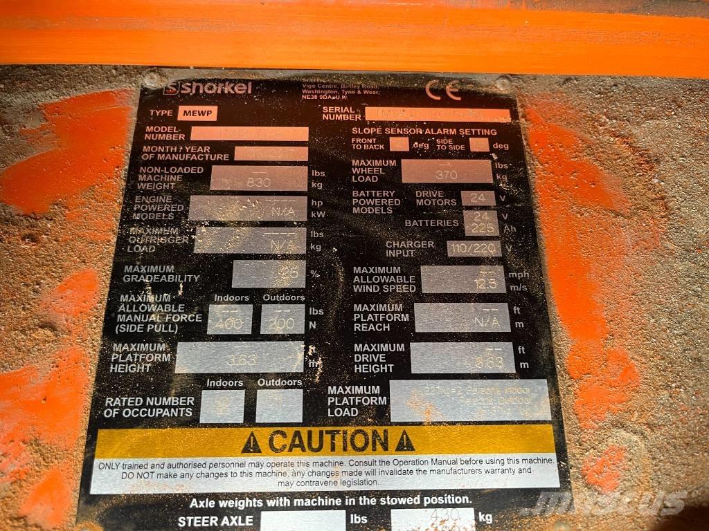 Snorkel TM 12 Ανυψωτήρες με κατακόρυφους πυλώνες