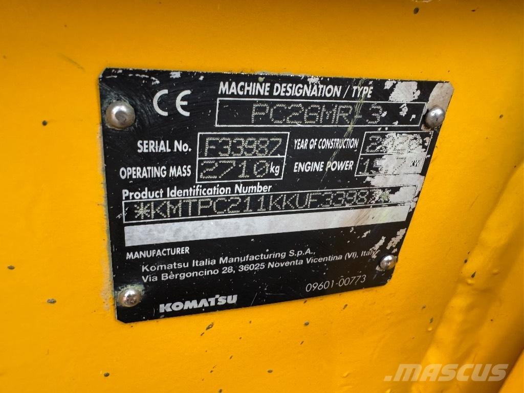 Komatsu PC 26 MR-3 Εκσκαφάκι (διαβολάκι) < 7t