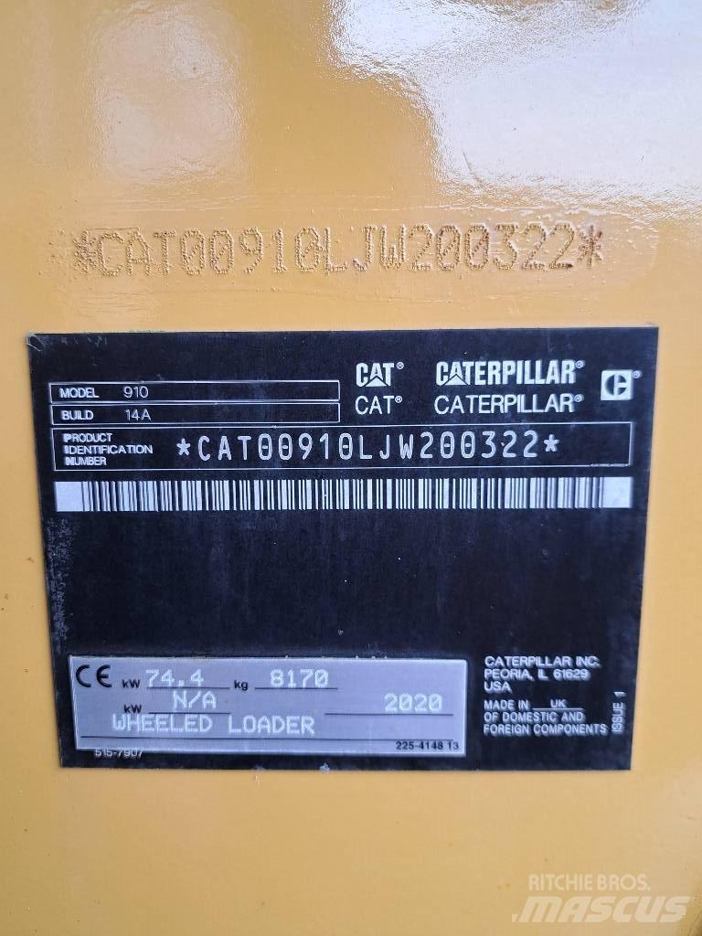 CAT 910 Φορτωτές με λάστιχα (Τροχοφόροι)