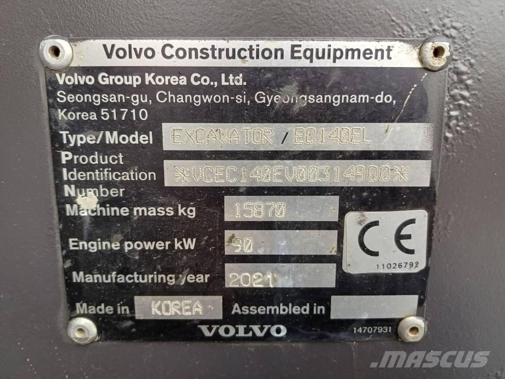 Volvo EC 140 EL Εκσκαφείς με ερπύστριες