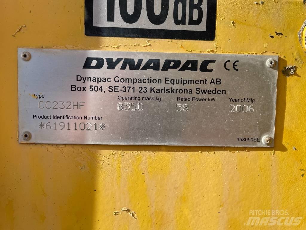 Dynapac CC 232 HF Οδοστρωτήρες διπλού κυλίνδρου