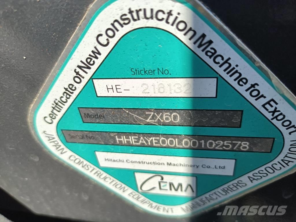 Hitachi 60 Εκσκαφείς με ερπύστριες