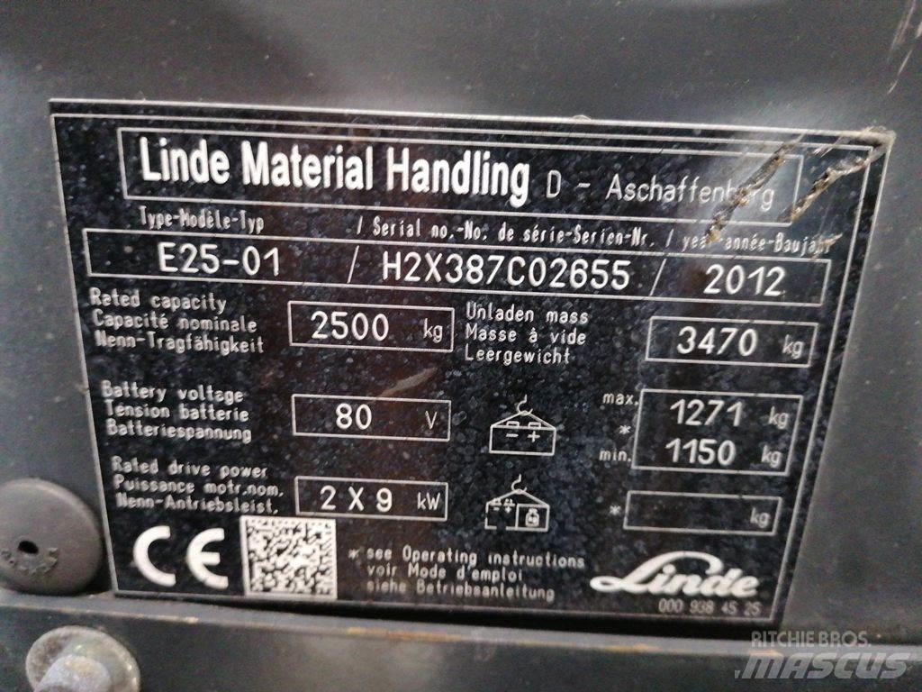 Linde E25-01 Ηλεκτρικά περονοφόρα ανυψωτικά κλαρκ
