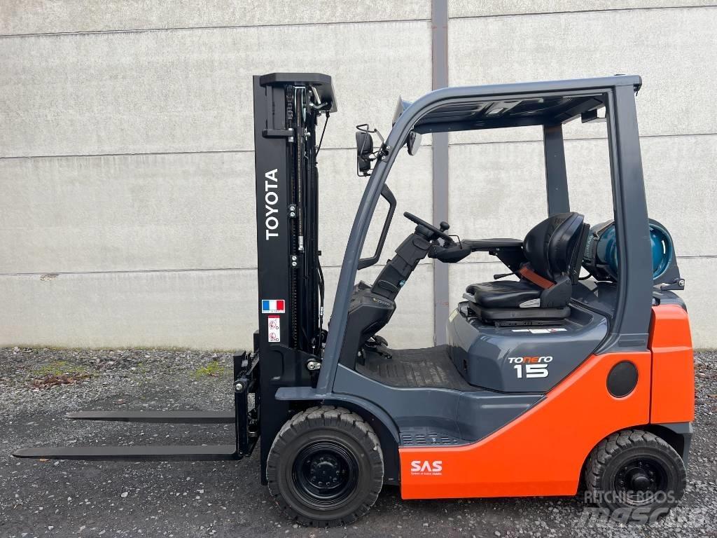 Toyota 02-8 FGF 15 Περονοφόρα ανυψωτικά κλαρκ με φυσικό αέριο LPG