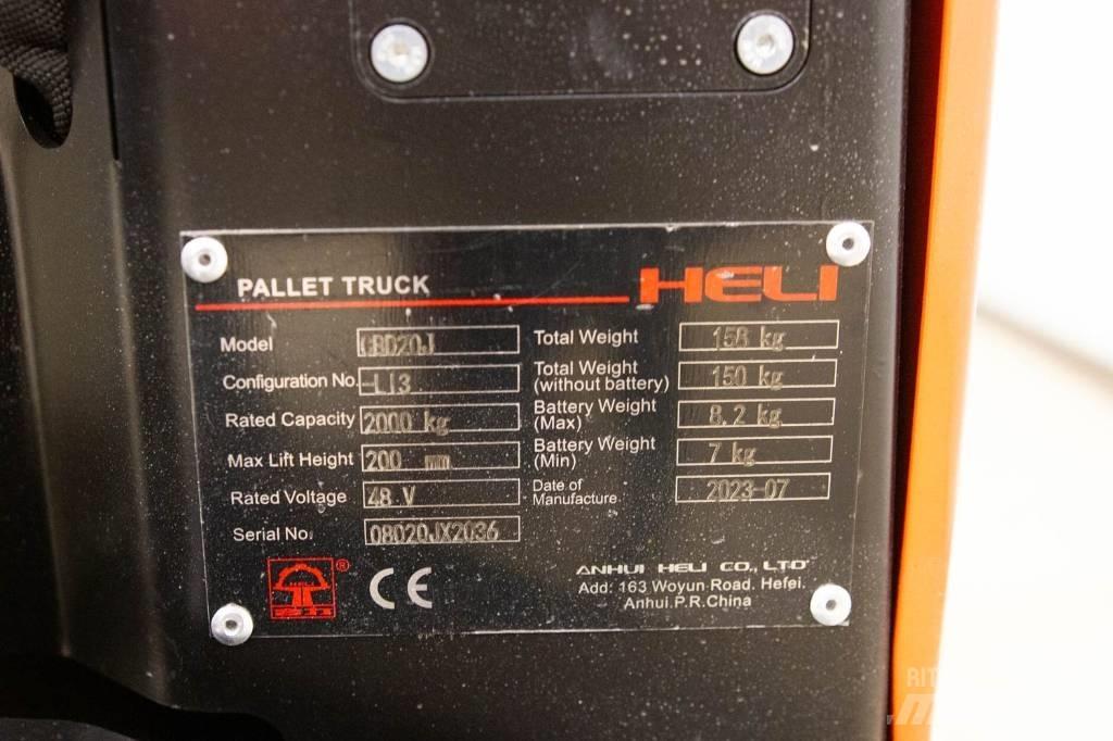 Heli CBD 20 Χειροκίνητο περονοφόρο ανυψωτικό