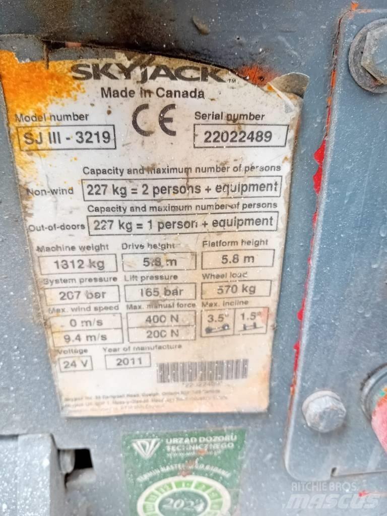 SkyJack 3219 SJ Ανυψωτήρες ψαλιδωτής άρθρωσης