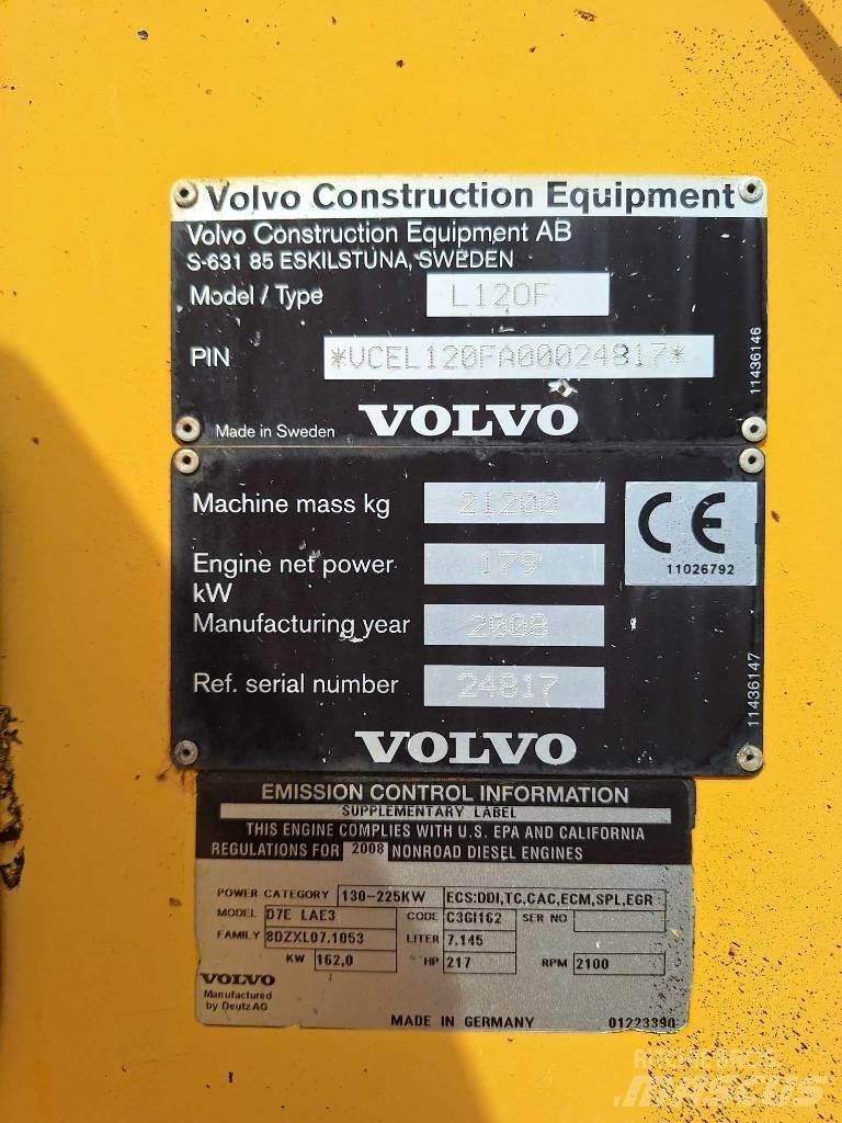 Volvo L 120 F Φορτωτές με λάστιχα (Τροχοφόροι)