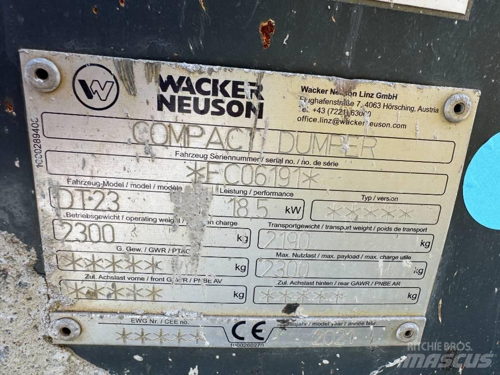 Wacker Neuson DT23 Ερπυστριοφόρα Dumpers - Ντάμπερ