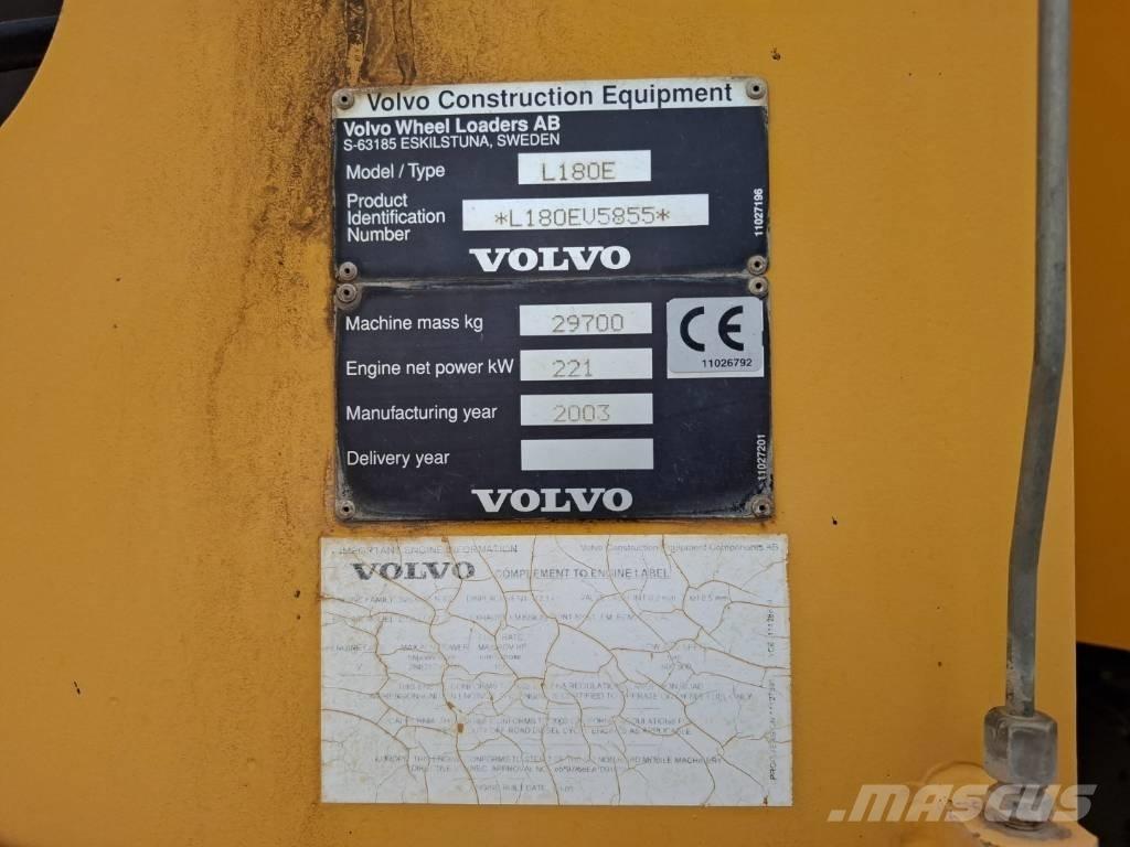 Volvo L 180 E Φορτωτές με λάστιχα (Τροχοφόροι)