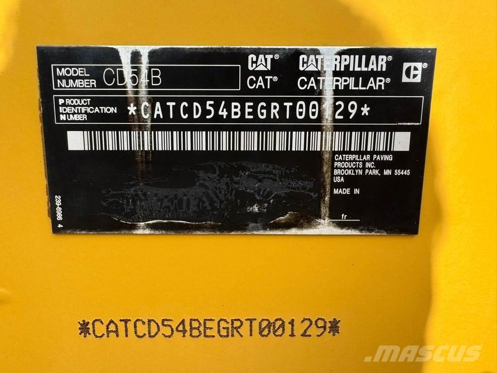 CAT CD54B Οδοστρωτήρες διπλού κυλίνδρου