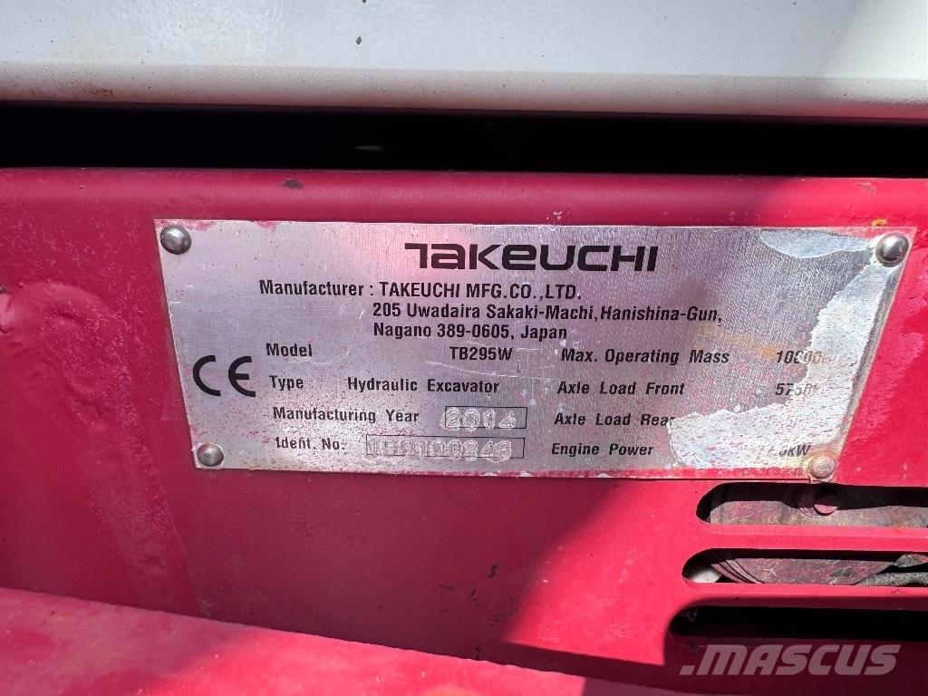 Takeuchi TB 295 W Εκσκαφείς με τροχούς - λάστιχα