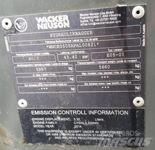 Wacker Neuson 6003 Εκσκαφείς με ερπύστριες