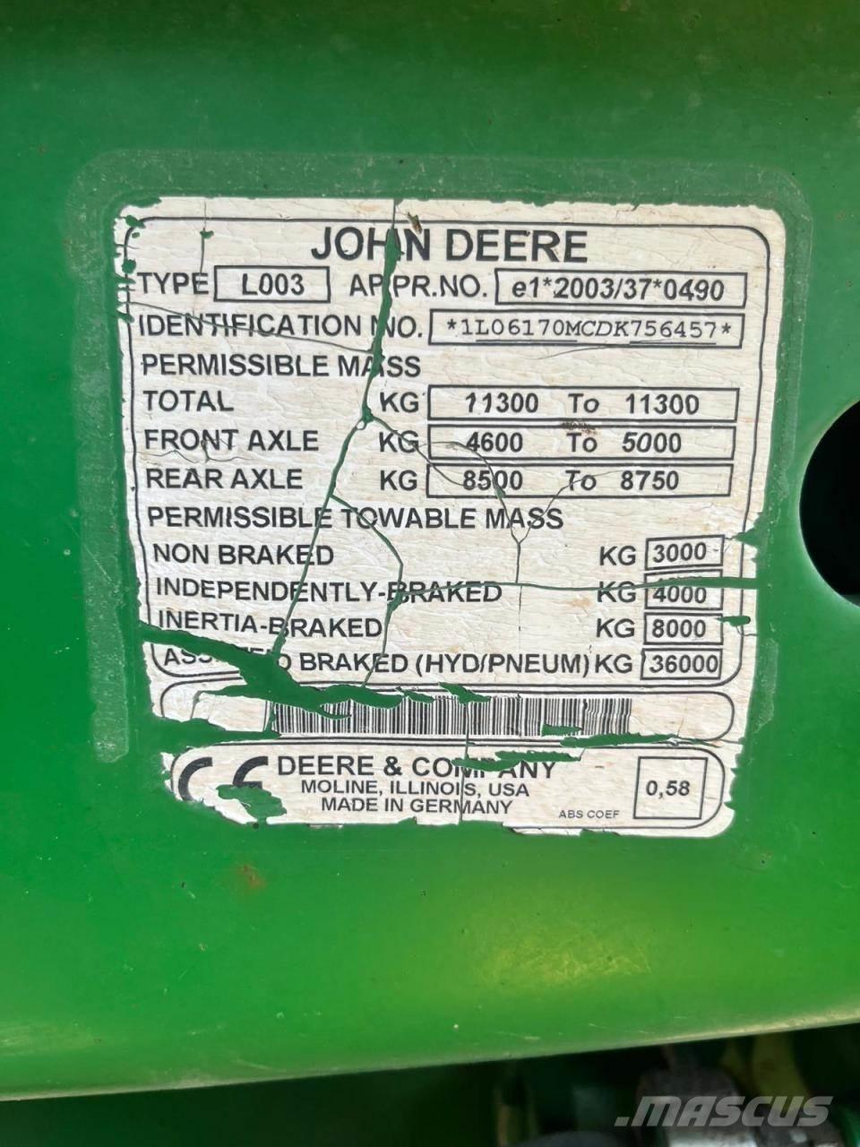 John Deere 6170M Τρακτέρ