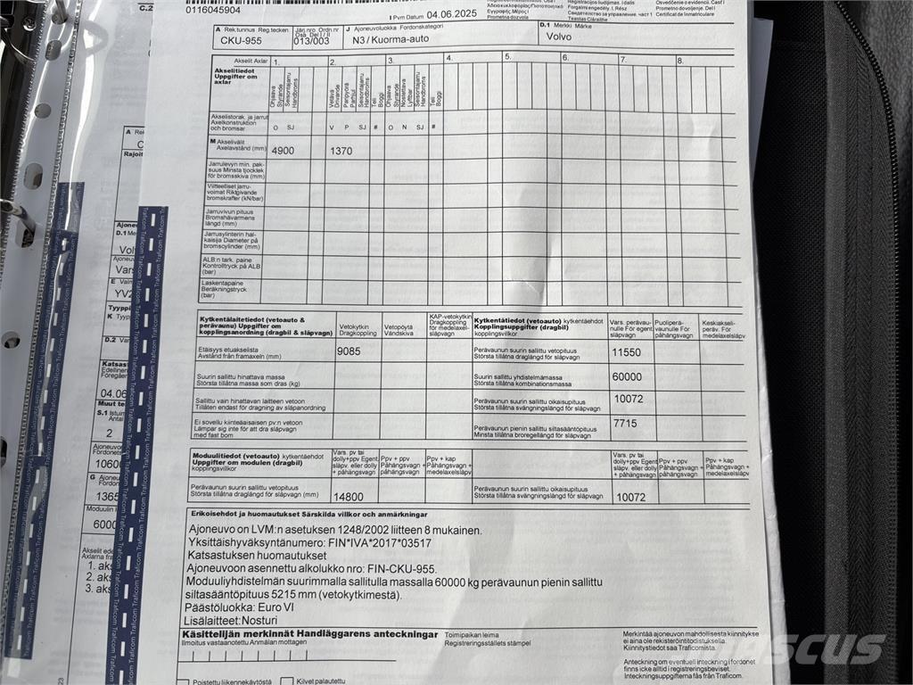 Volvo FM370 6x2 Φορτηγά με Γερανό