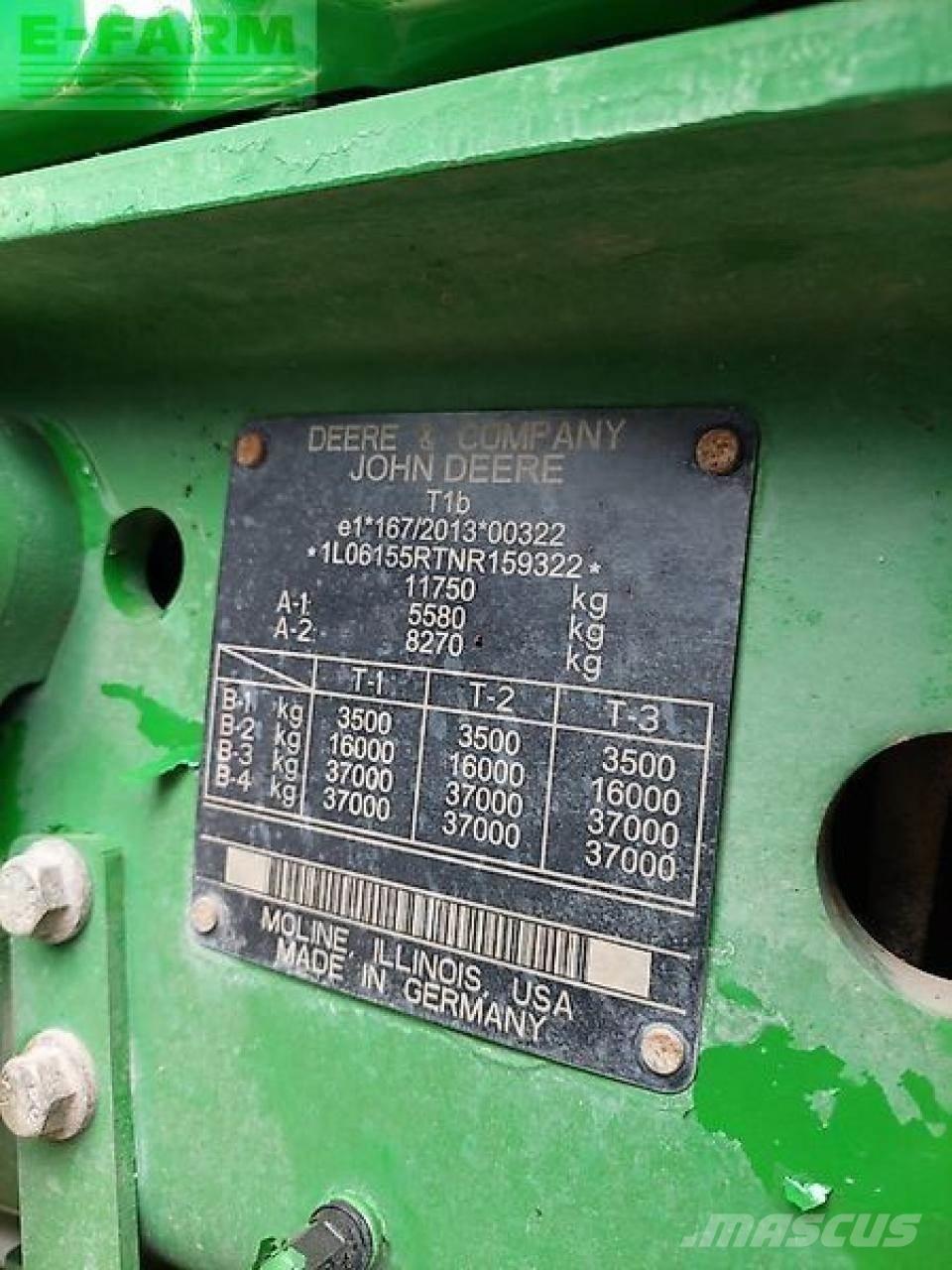 John Deere 6r155 Τρακτέρ