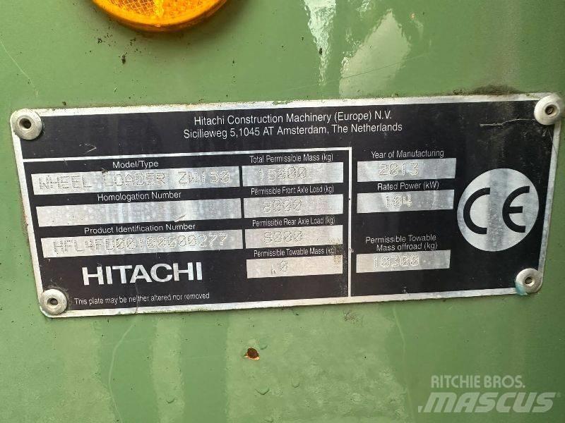 Hitachi ZW 150 Φορτωτές με λάστιχα (Τροχοφόροι)