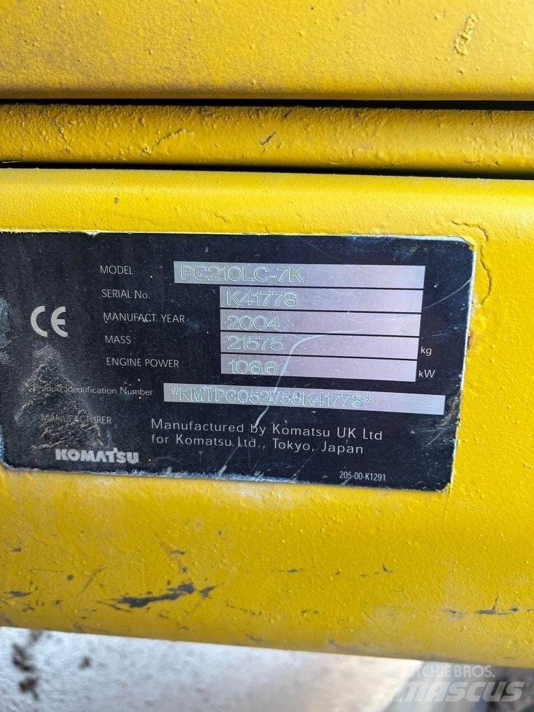 Komatsu PC 210 LC-7K Εκσκαφείς με ερπύστριες