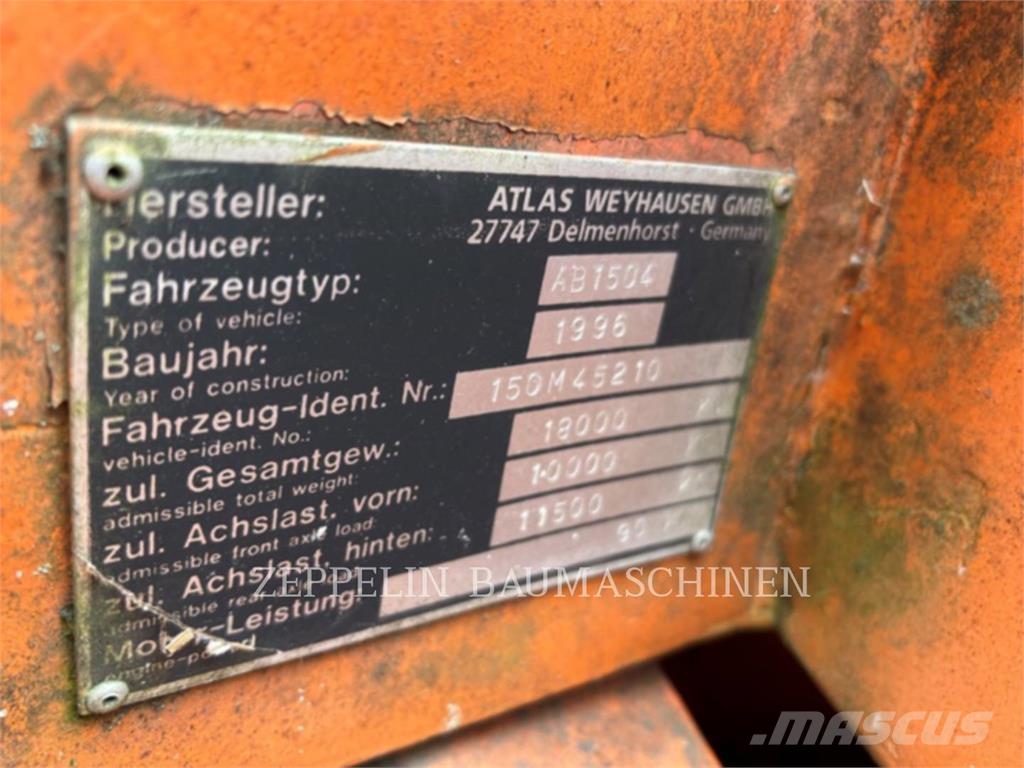 Atlas 1504 Εκσκαφείς με τροχούς - λάστιχα