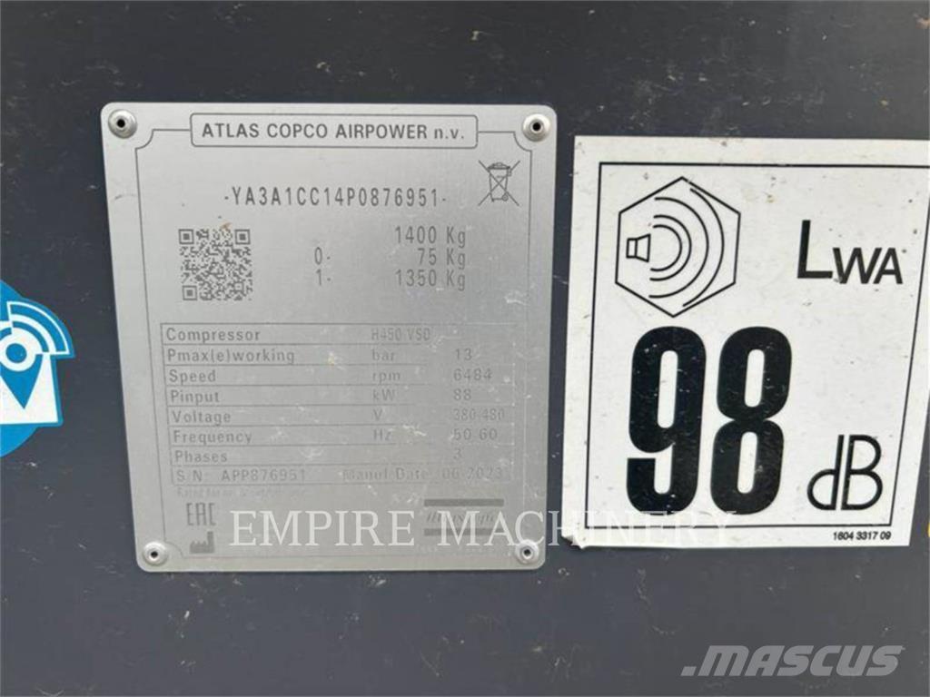 Atlas Copco H450 Συμπιεστές