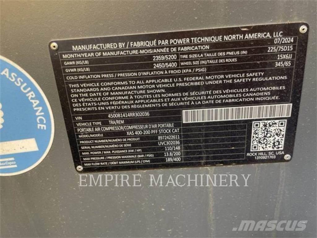 Atlas Copco XAS400CD Συμπιεστές