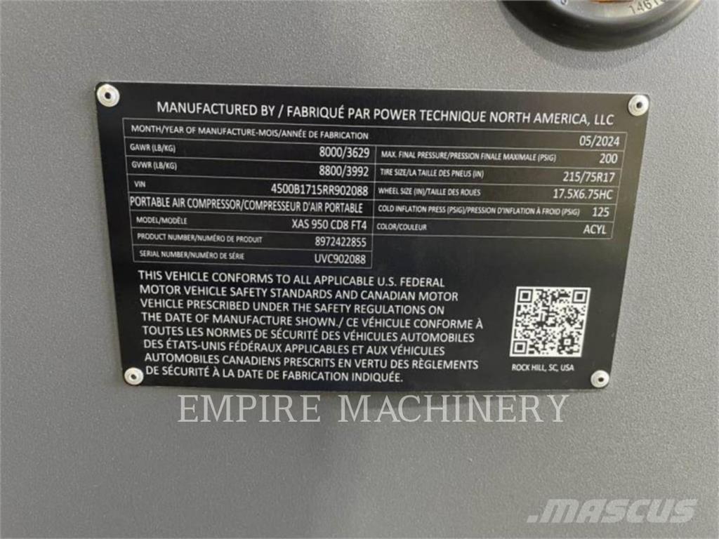 Atlas Copco XAS950CD Συμπιεστές