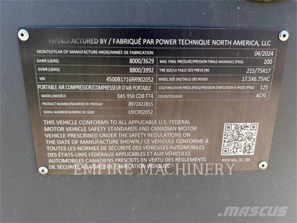 Atlas Copco XAS950CD Συμπιεστές