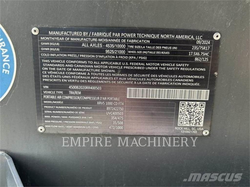 Atlas Copco XRVS1000CD Συμπιεστές