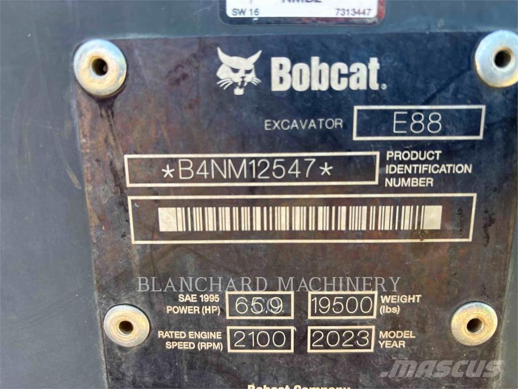 Bobcat E88 Εκσκαφείς με ερπύστριες