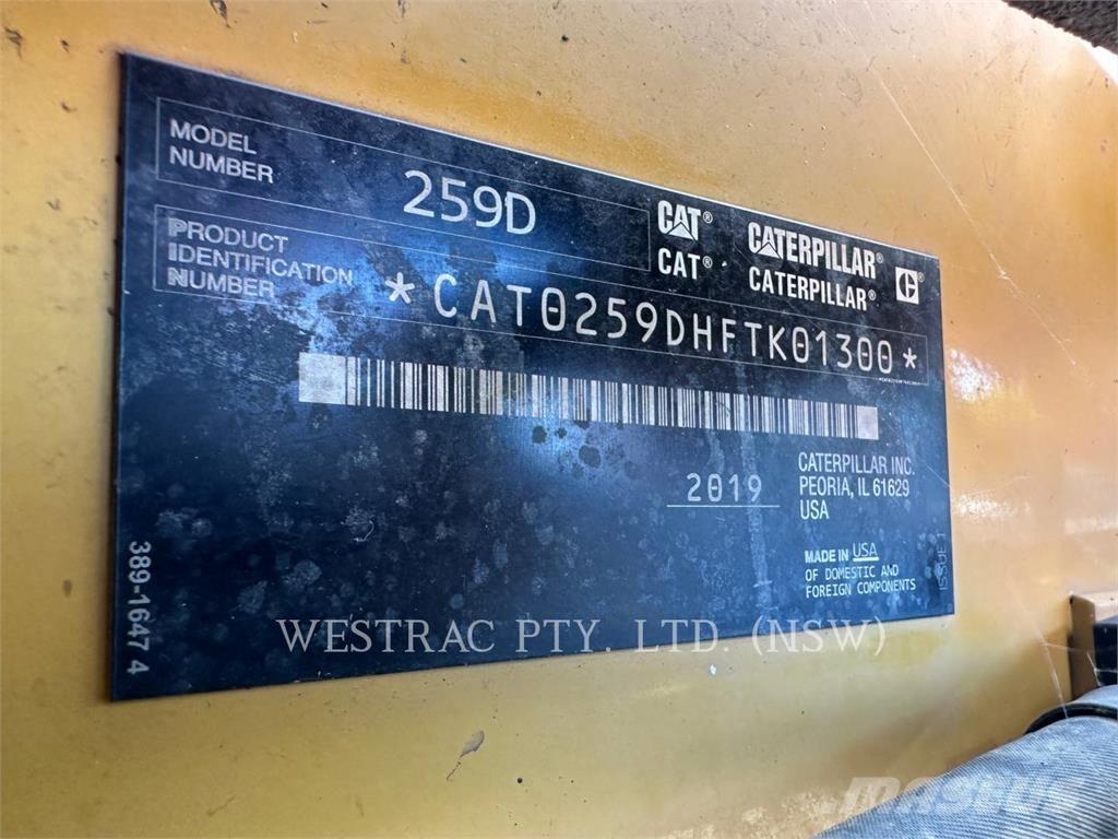 CAT 259D Φορτωτές με ερπύστριες