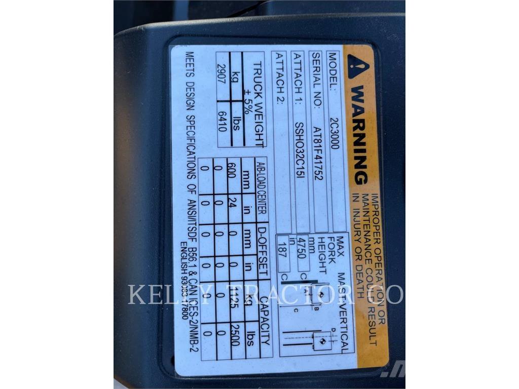 CAT 2C3000 Περονοφόρα ανυψωτικά κλαρκ - άλλα