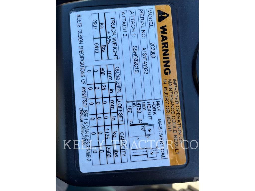 CAT 2C3000 Περονοφόρα ανυψωτικά κλαρκ - άλλα