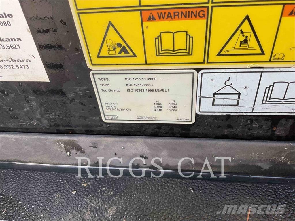 CAT 302.707CR Εκσκαφείς με ερπύστριες