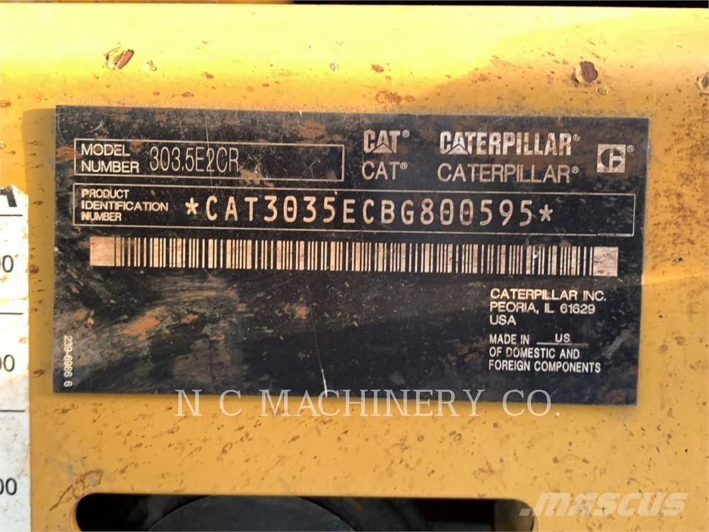 CAT 303.5E2CRN Εκσκαφείς με ερπύστριες
