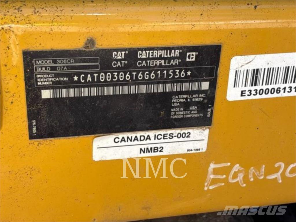 CAT 306-07CR Εκσκαφείς με ερπύστριες