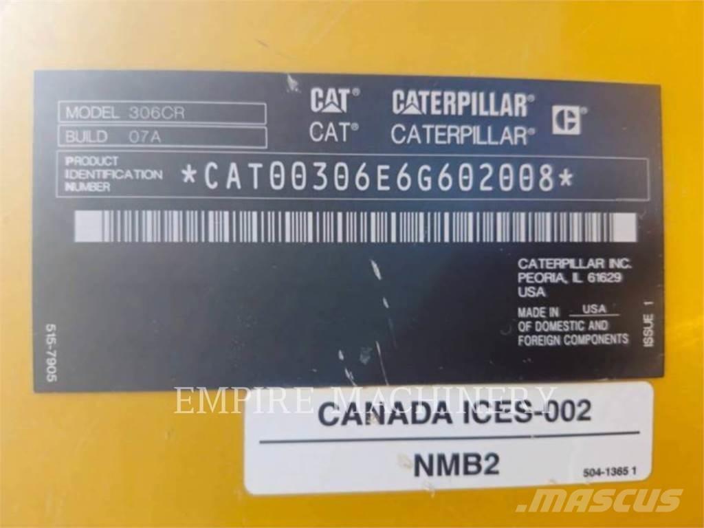 CAT 306 CR Εκσκαφείς με ερπύστριες