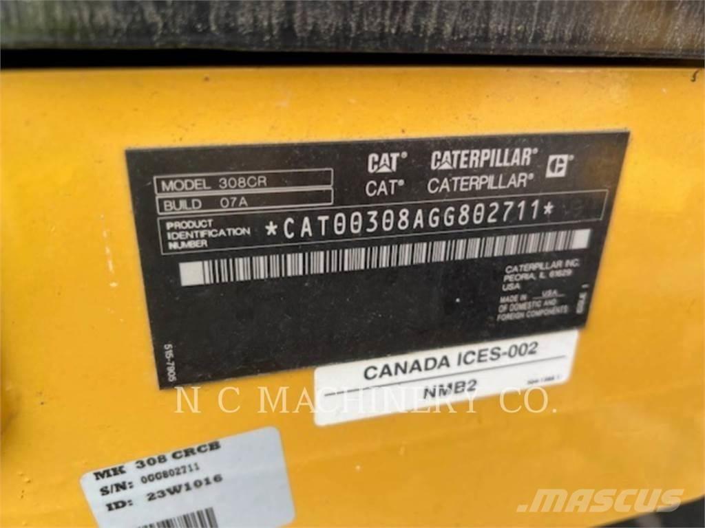 CAT 308 CRCB Εκσκαφείς με ερπύστριες