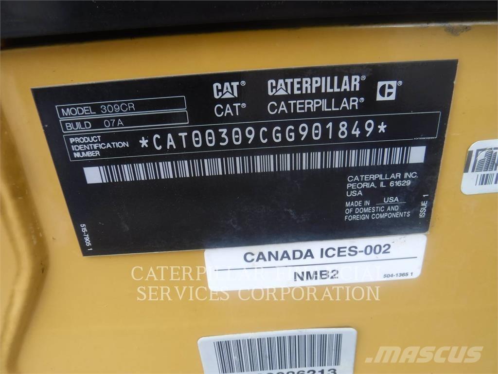CAT 309-07CR Εκσκαφείς με ερπύστριες
