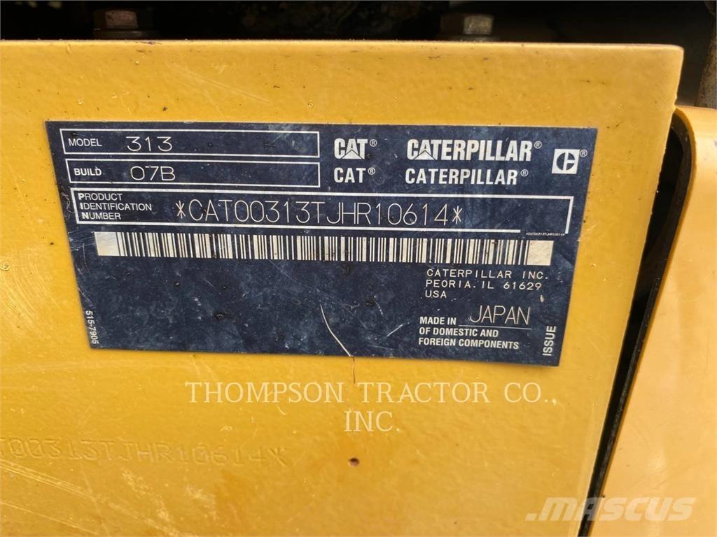 CAT 313 Εκσκαφείς με ερπύστριες