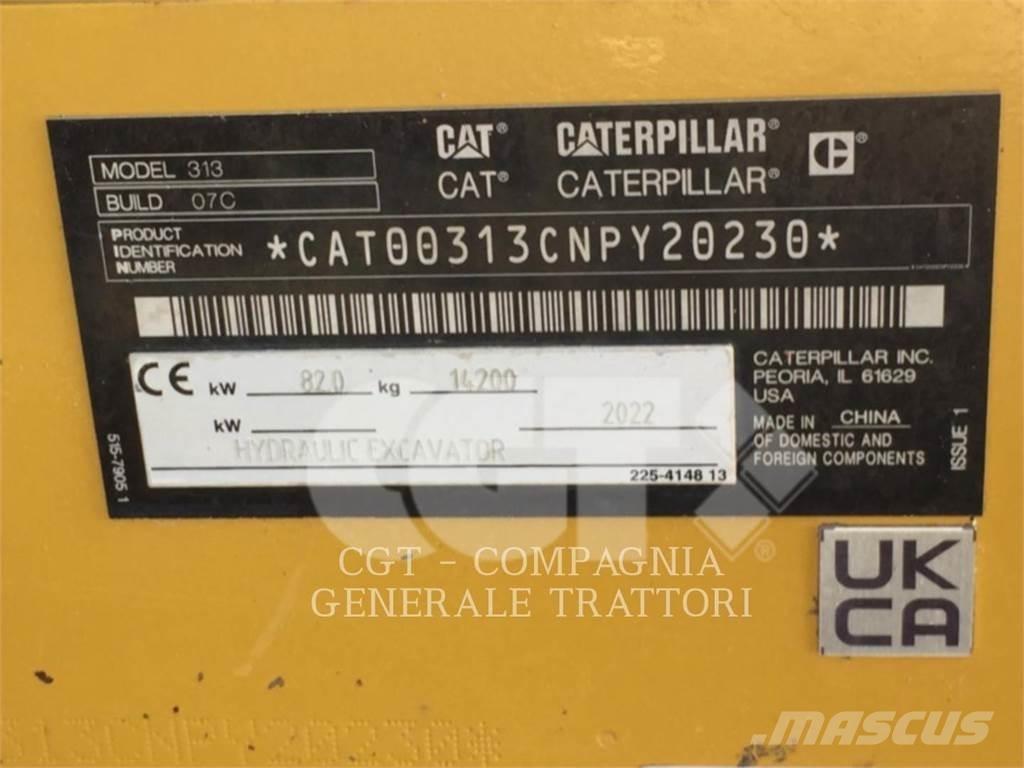 CAT 313 NG Εκσκαφείς με ερπύστριες