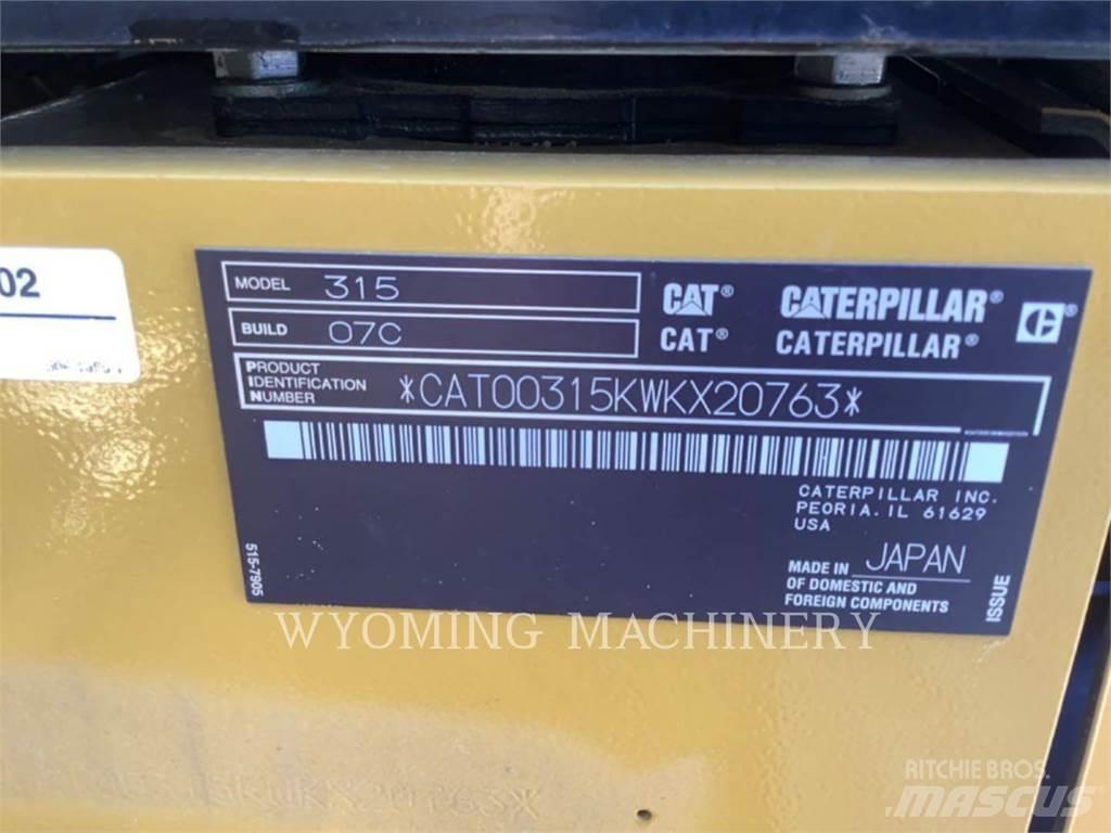 CAT 315 Εκσκαφείς με ερπύστριες