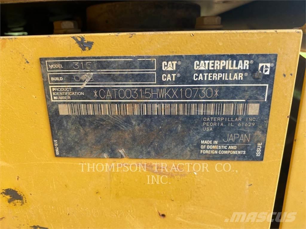CAT 315 Εκσκαφείς με ερπύστριες