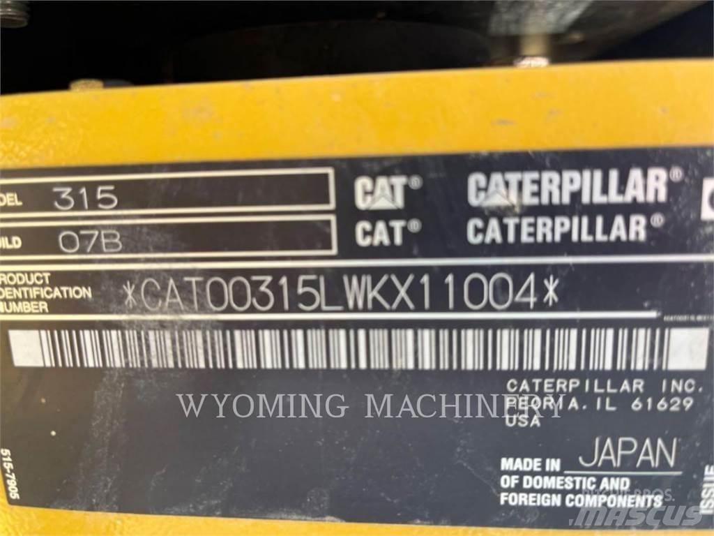 CAT 315 Εκσκαφείς με ερπύστριες