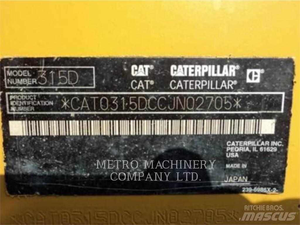 CAT 315DL Εκσκαφείς με ερπύστριες