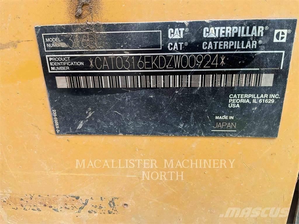 CAT 316EL Εκσκαφείς με ερπύστριες