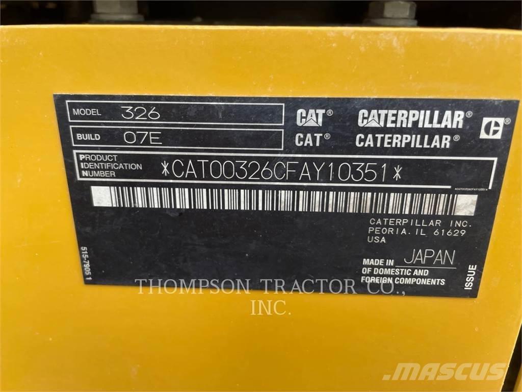 CAT 326 Εκσκαφείς με ερπύστριες