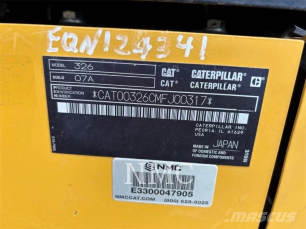 CAT 326-07 Εκσκαφείς με ερπύστριες