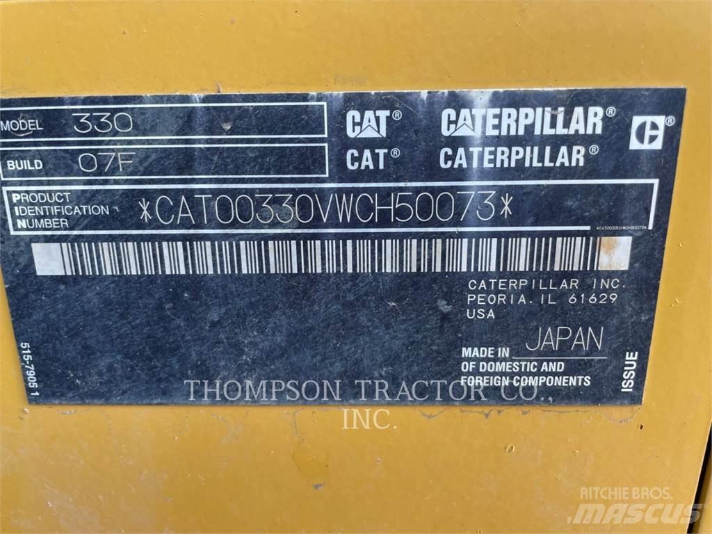 CAT 330 Εκσκαφείς με ερπύστριες