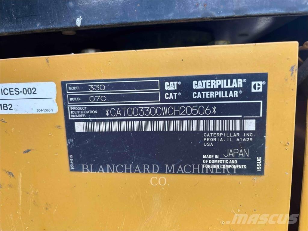 CAT 330 Εκσκαφείς με ερπύστριες